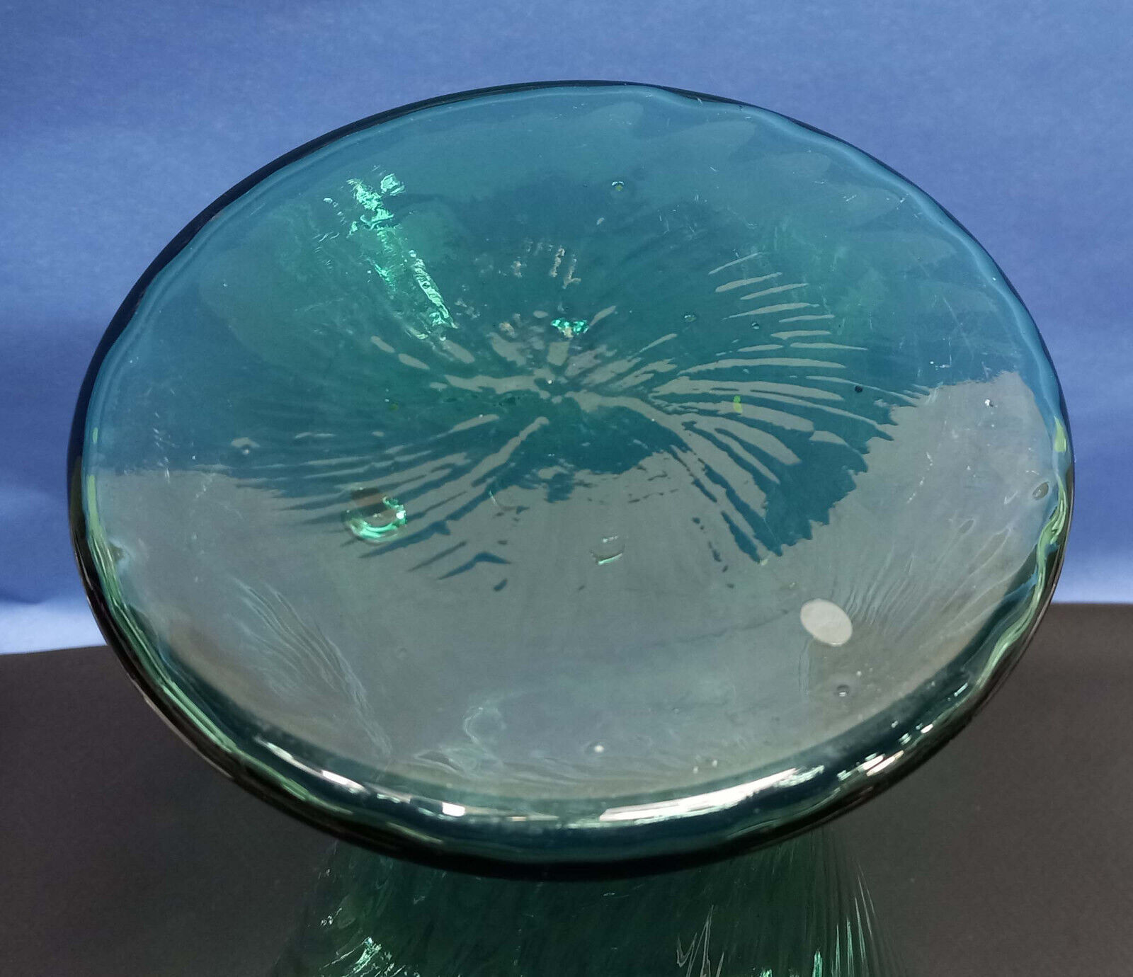 Rare Large Victorian Vaseline Glass Vase Uranium Swirl