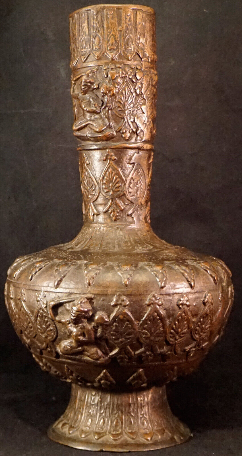 Bronze Vase with Hindu Motifs from 1700's