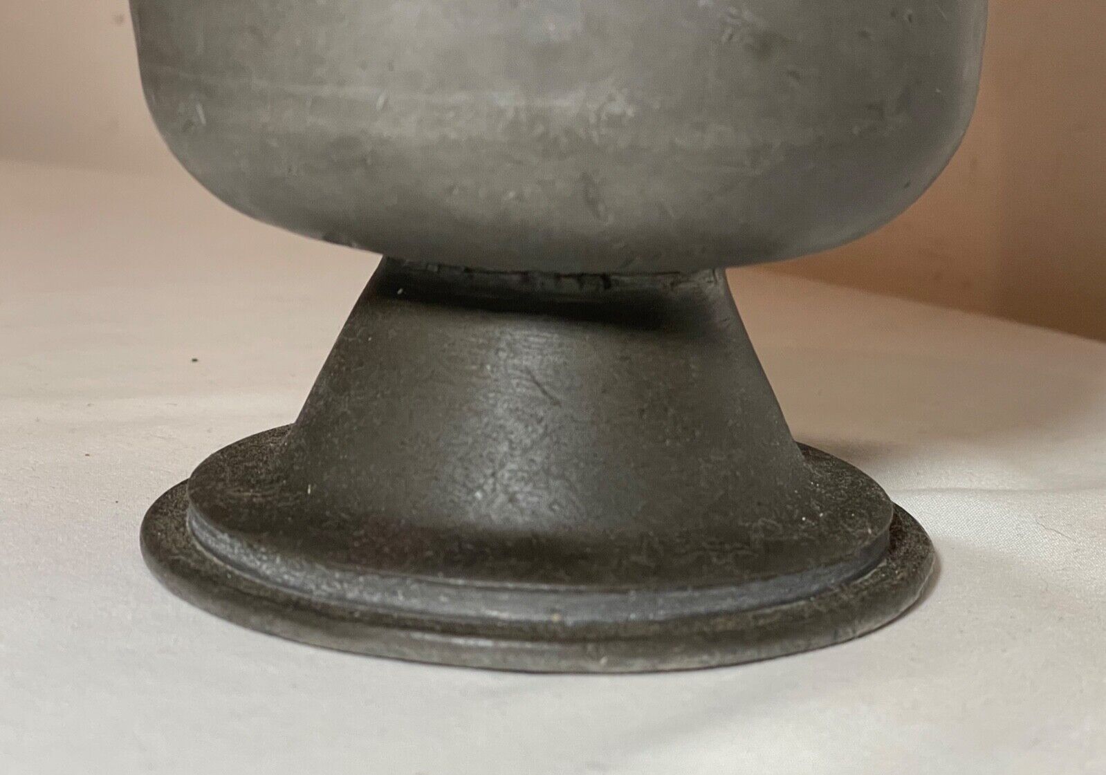 18th century English pewter footed vase chalice