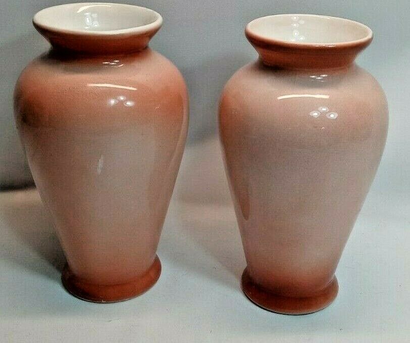 2 Matching Landscape Scene Vases - Distinctive Portuguese