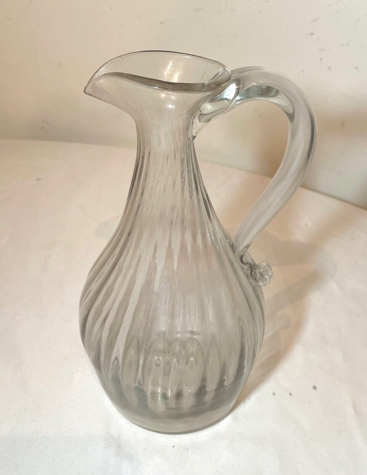 18th century Spanish hand blown glass vase