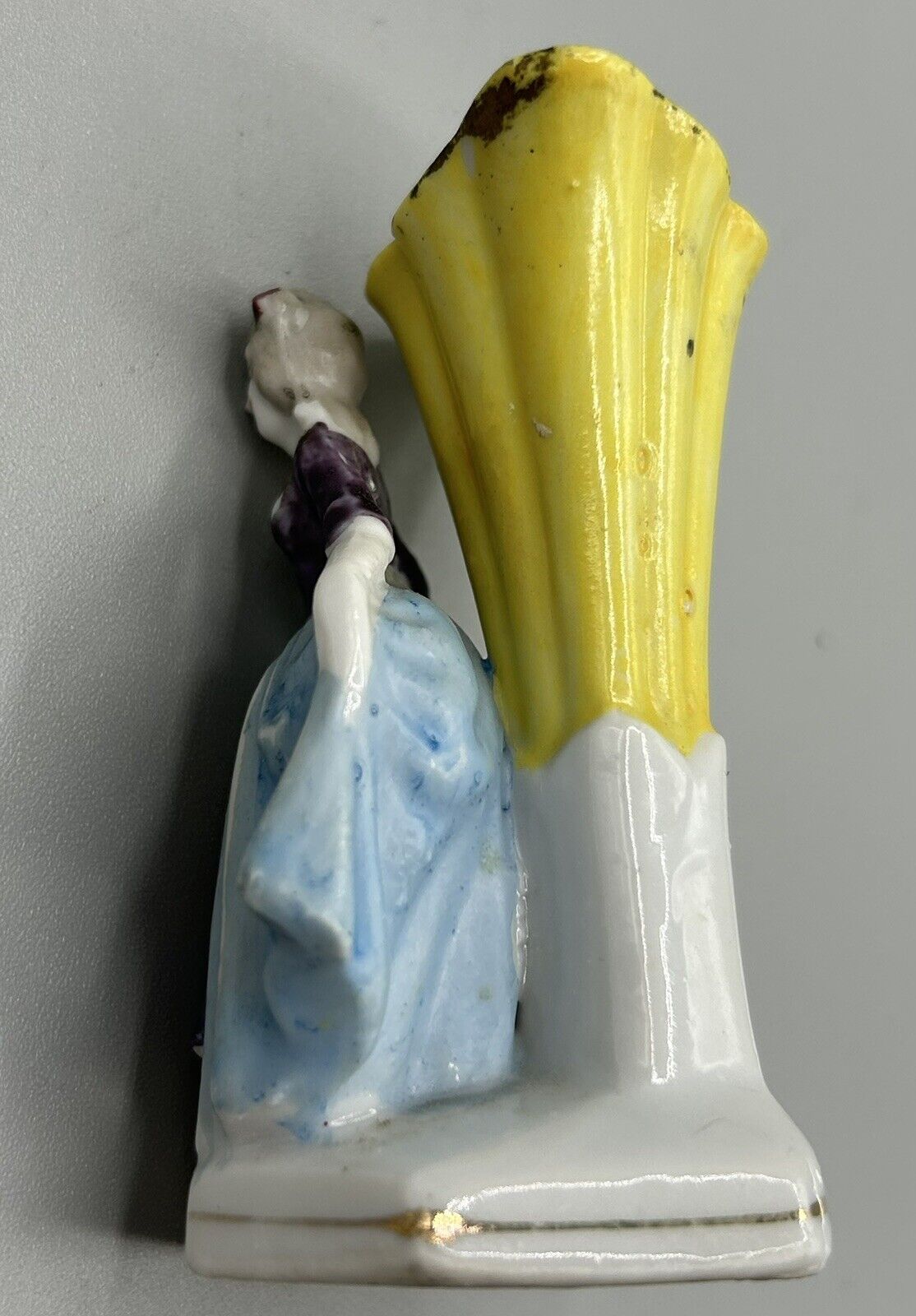 Vintage 3" Japanese Mini-Vase with Fabulous Lady