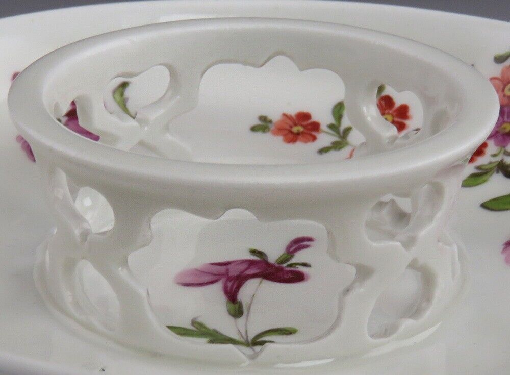 1700's Royal Vienna Austrian Porcelain Trembleuse Saucer Authentic