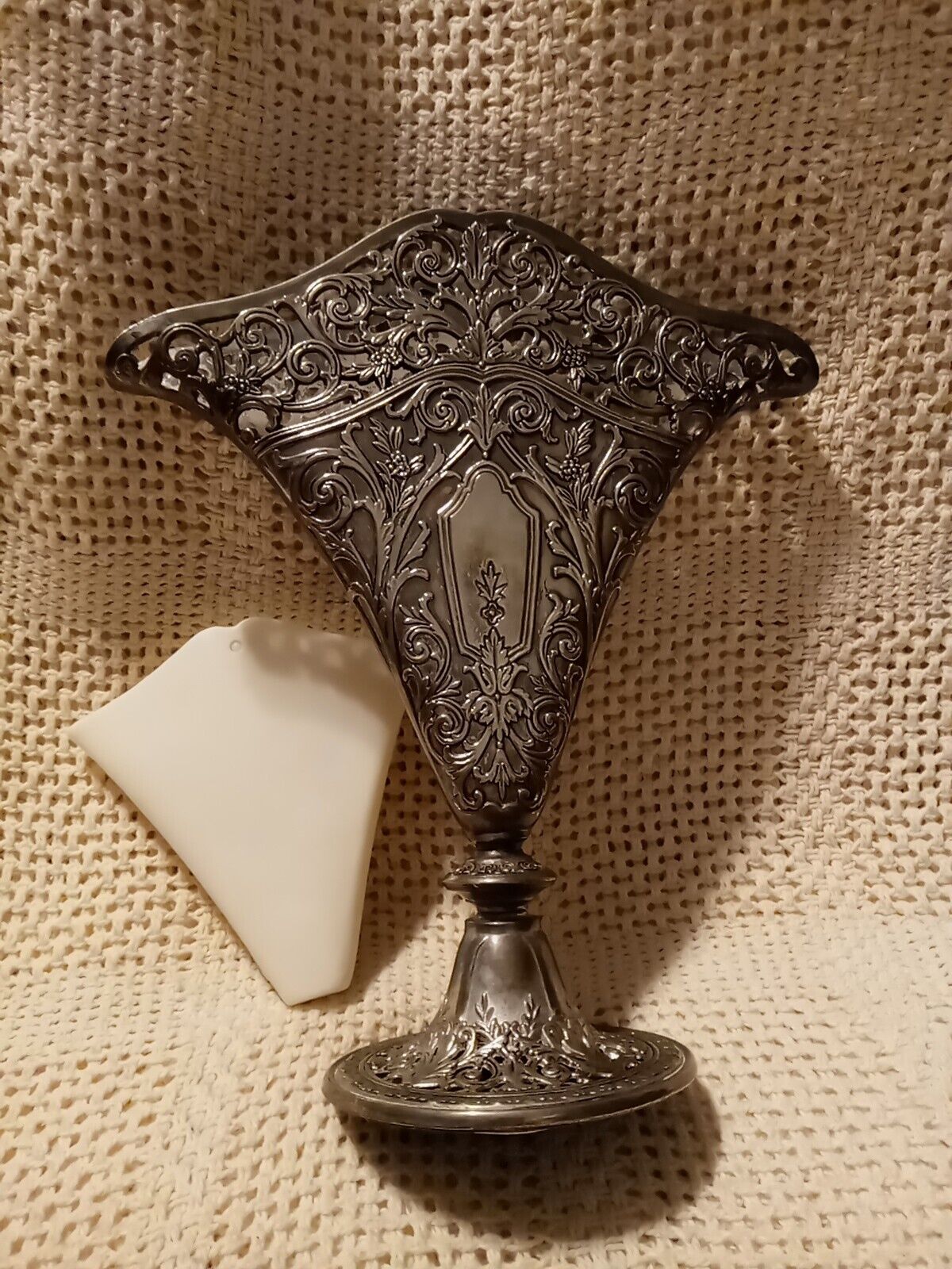 Antique Godinger Filigree Silver Plated Ornate Vase