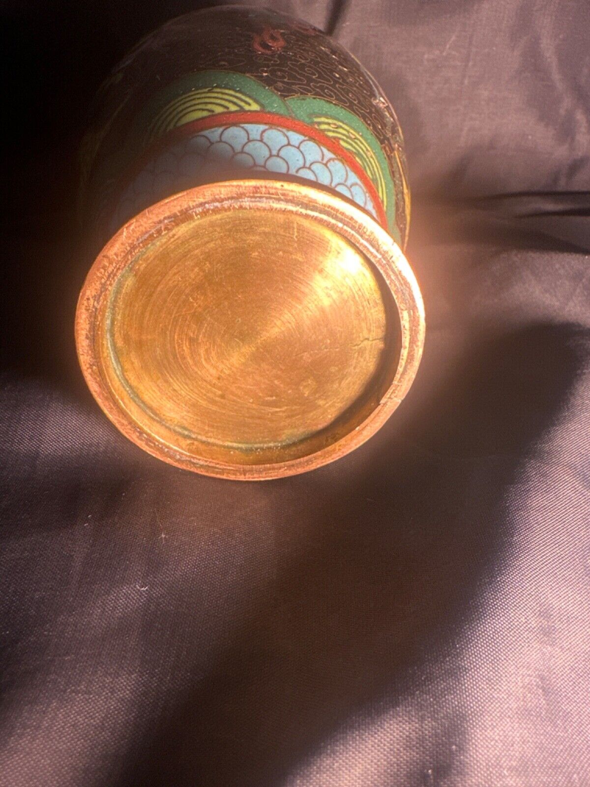 Qianlong Vase with Colorful Enamel Dragon Design