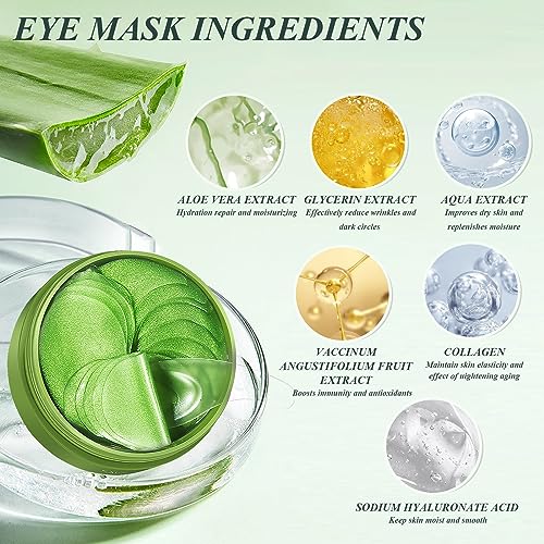 Aloe Vera Under Eye Masks - Combat Puffy Eyes