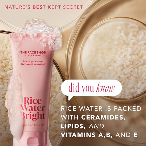 Rice Water Bright Foaming Facial Cleanser for All Skin
