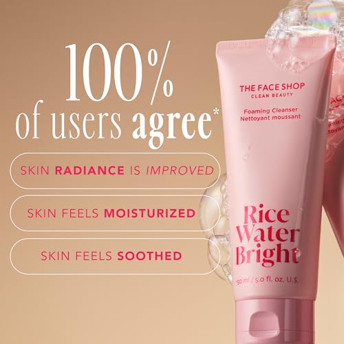 Rice Water Bright Foaming Facial Cleanser for All Skin