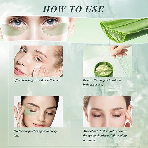 Aloe Vera Under Eye Masks - Combat Puffy Eyes