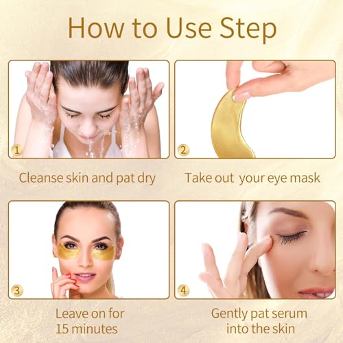 24K Gold Eye Patches for Dark Circles & Wrinkles
