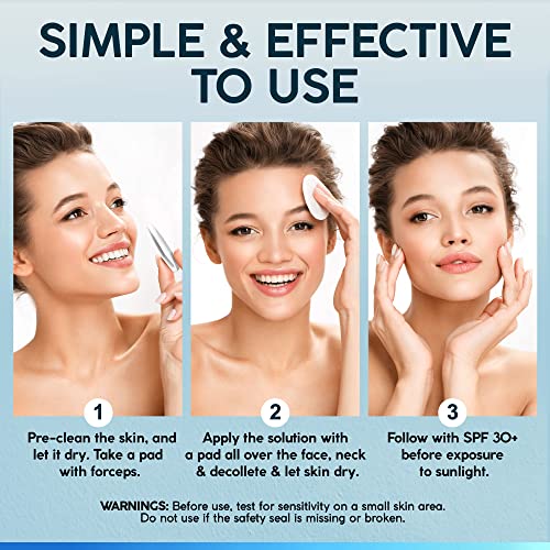 NUVADERMIS 35% Glycolic Acid Exfoliating Facial Peel Pads