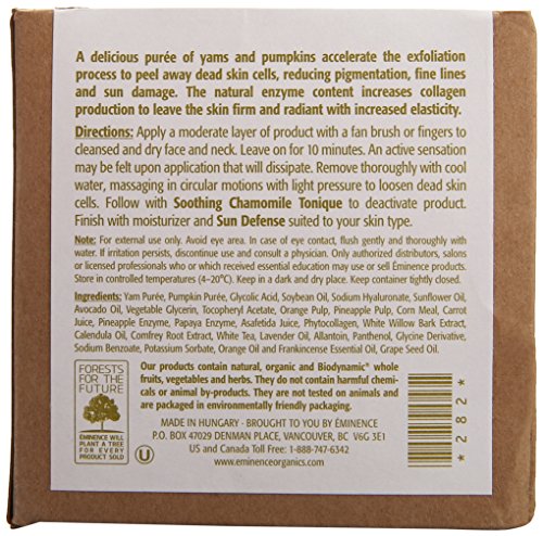 Eminence Yam & Pumpkin Enzyme Peel, Brown, 2oz