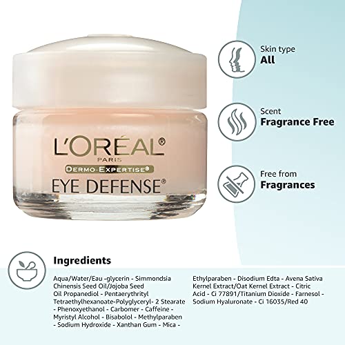 L'Oreal Paris Eye Cream with Caffeine & Hyaluronic Acid