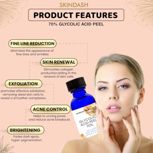 Youthful Glow: 70% Glycolic Acid Peel for Skin