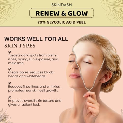 Youthful Glow: 70% Glycolic Acid Peel for Skin