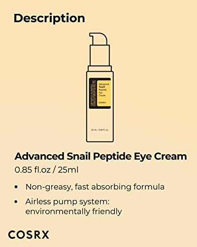 Snail Peptide Eye Cream: Brightening Solution for Dark Circles