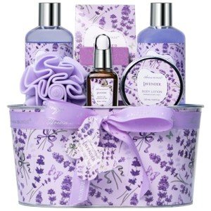 Lavender Spa Bath Gift Basket for Women