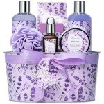 Lavender Spa Bath Gift Basket for Women