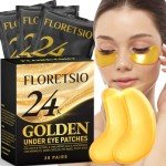 24K Gold Under Eye Patches for Dark Circles