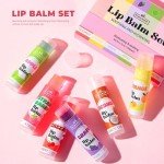 6 Pack Natural Fruit Flavored Lip Balm