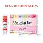 6 Pack Natural Fruit Flavored Lip Balm