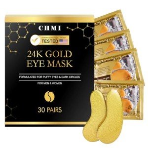 24K Gold Under Eye Patches for Dark Circles