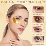 24K Gold Under Eye Patches for Dark Circles
