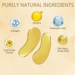 24K Gold Under Eye Patches for Dark Circles