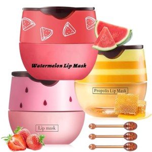 3 PCS Honey Lip Balm & Hydrating Lip Mask