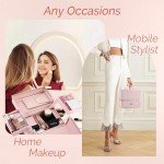 Chuangjin Portable Makeup Organizer Case with Trays