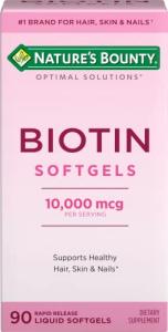 Biotin 10000mcg for Healthy Hair, Skin, Nails