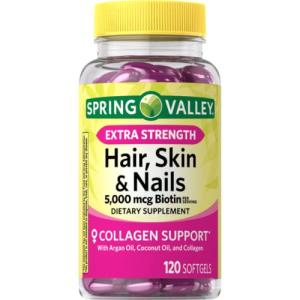 Spring Valley Extra Strength Hair, Skin & Nails 120ct