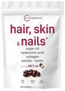 Hair, Skin & Nails Vitamins with MCT Oil