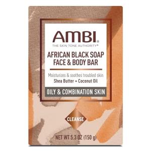 Ambi African Black Soap Face & Body Bar