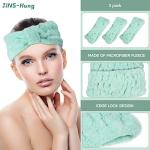 JINS-Hung Microfiber Facial Spa Headband 3-Pack