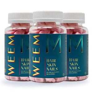 WEEM Hair Skin & Nails Gummies - Vegan Biotin