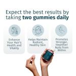 WEEM Hair Skin & Nails Gummies - Vegan Biotin
