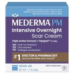 Mederma PM Intensive Overnight Scar Cream, Works with Skin's Nighttime Regenerative Activity, Clinically Shown to Make Scars Smaller and Less Visible, 1.7 Oz (48g)