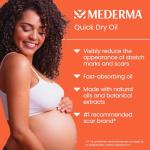 Mederma Quick Dry Oil, Scar and Stretch Mark Treatment, Helps to Improve the Appearance with Natural Botanical Extracts, Paraben Free, Fast-Absorbing, 3.4oz (100ml)