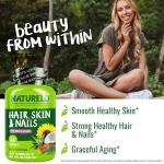 NATURELO Biotin Hair, Skin, and Nails Vitamins
