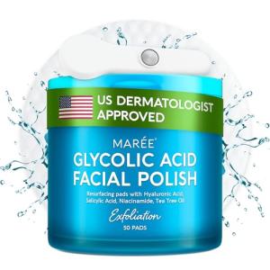 MAREE Glycolic Acid Peel Pads with Tea Tree Oil