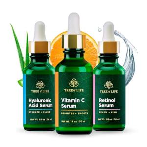Vitamin C, Retinol, Hyaluronic Acid Face Serum Set
