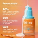 Bliss Bright Idea Vitamin C + Tri-Peptide Collagen Brightening Face Skincare Serum - Anti Aging, Reduces Dark Spots, Boosts Skin Elasticity - Clean - Vegan & Cruelty-Free - 1 Fl Oz