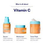 Bliss Bright Idea Vitamin C + Tri-Peptide Collagen Brightening Face Skincare Serum - Anti Aging, Reduces Dark Spots, Boosts Skin Elasticity - Clean - Vegan & Cruelty-Free - 1 Fl Oz
