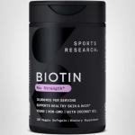 Biotin 10,000mcg with Coconut Oil - 120 Veggie Softgels