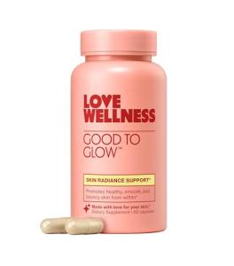 Love Wellness Good to Glow Collagen Supplement | Skin Care with Biotin, Vitamin C, E, & Zinc | Promotes Smooth, Glowing & Clear Skin | Enhances Smoothness, Reduces Wrinkles & Fine Lines | 60 Capsules