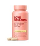 Love Wellness Good to Glow Collagen Supplement | Skin Care with Biotin, Vitamin C, E, & Zinc | Promotes Smooth, Glowing & Clear Skin | Enhances Smoothness, Reduces Wrinkles & Fine Lines | 60 Capsules