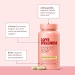 Love Wellness Good to Glow Collagen Supplement | Skin Care with Biotin, Vitamin C, E, & Zinc | Promotes Smooth, Glowing & Clear Skin | Enhances Smoothness, Reduces Wrinkles & Fine Lines | 60 Capsules