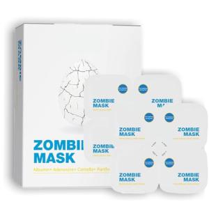 Zombie Face Mask 8ea, Zombie Facial Mask with Centella Asiatica Extract Skin Care, Zombie Face Mask for Smooth Skin Repair, Pore Tightening & Lifting, Wrinkles