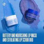 W7 Very Berry Clean - Makeup Cleansing Balm, Lip Mask & Scrub Trio - Gentle Makeup Remover & Overnight Lip Care Set